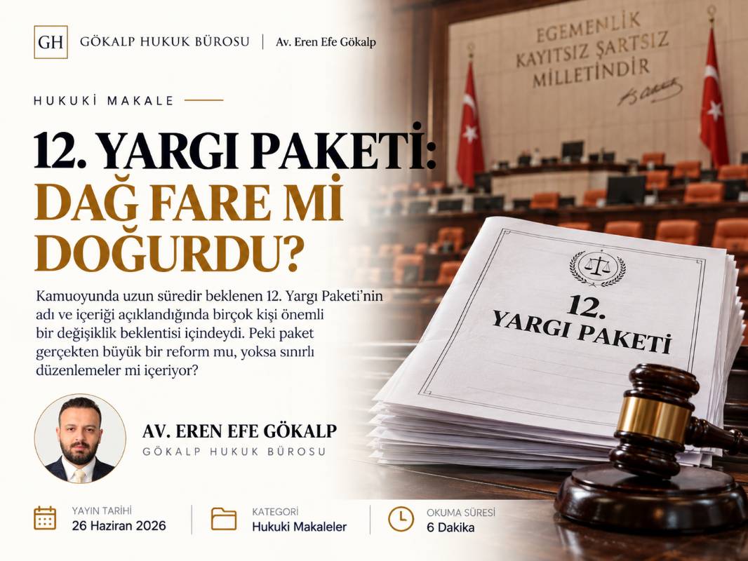 12. Yargı Paketi: Dağ Fare mi Doğurdu?